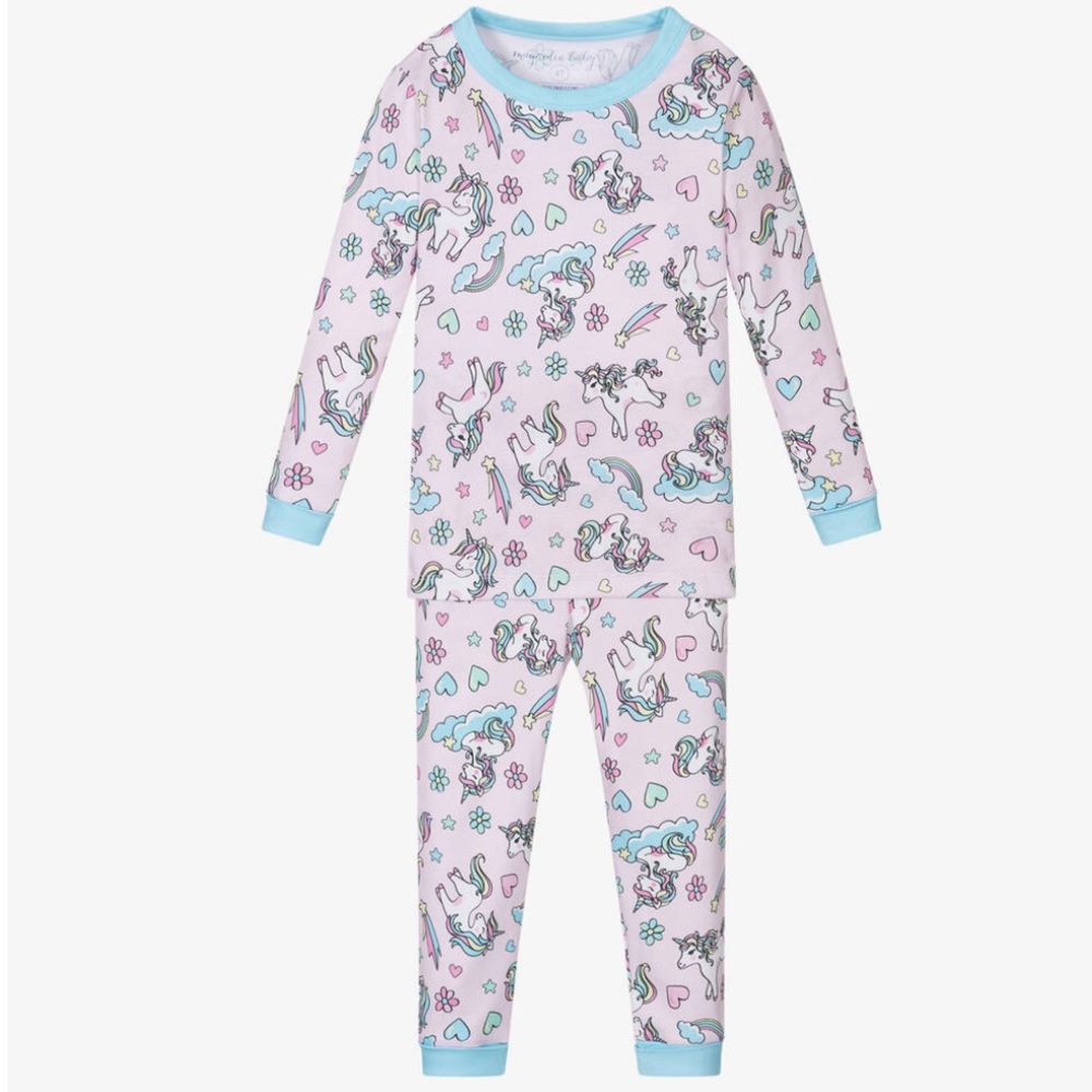 NWT magnolia baby pink unicorn pajama